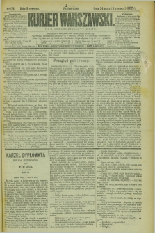 Kurjer Warszawski. R.62, nr 124 (5 czerwca 1882)