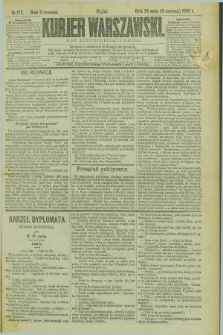 Kurjer Warszawski. R.62, nr 127 (9 czerwca 1882)