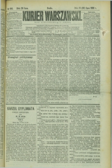 Kurjer Warszawski. R.62, nr 166 (26 lipca 1882)