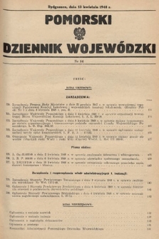 Pomorski Dziennik Wojewódzki. 1948, nr 14