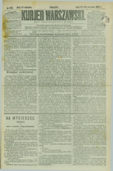 Kurjer Warszawski. R.62, nr 189 (24 sierpnia 1882)