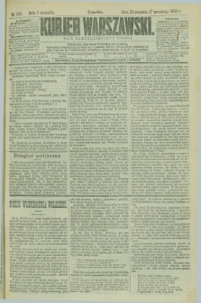 Kurjer Warszawski. R.62, nr 201 (7 września 1882)