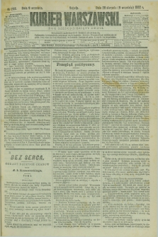 Kurjer Warszawski. R.62, nr 202 (9 września 1882)