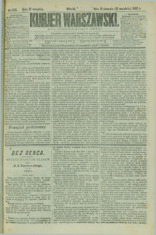 Kurjer Warszawski. R.62, nr 203 (12 września 1882)