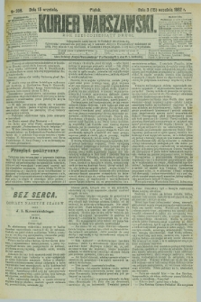 Kurjer Warszawski. R.62, nr 206 (15 września 1882)