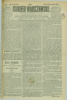 Kurjer Warszawski. R.62, nr 212 (22 września 1882)