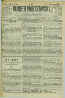 Kurjer Warszawski. R.62, nr 215 (26 września 1882)