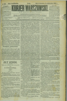 Kurjer Warszawski. R.62, nr 222 (4 pażdziernika 1882)