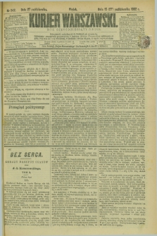 Kurjer Warszawski. R.62, nr 242 (27 pażdziernika 1882)