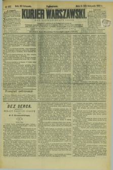 Kurjer Warszawski. R.62, nr 261 (20 listopada 1882)