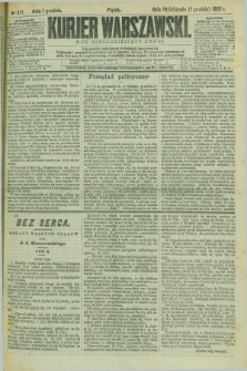 Kurjer Warszawski. R.62, nr 271 (1 grudnia 1882)