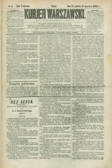 Kurjer Warszawski. R.63, nr 5 (5 stycznia 1883)