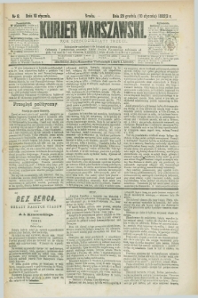 Kurjer Warszawski. R.63, nr 8 (10 stycznia 1883)