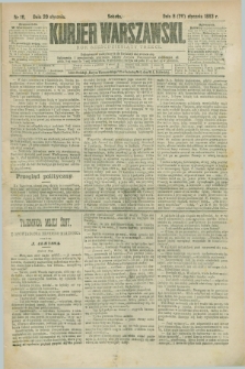 Kurjer Warszawski. R.63, nr 16 (20 stycznia 1883)