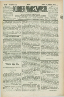 Kurjer Warszawski. R.63, nr 19 (24 stycznia 1883)