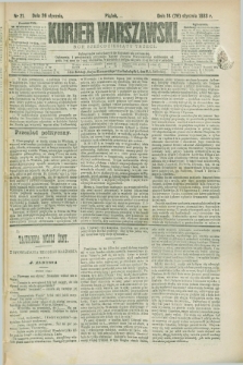 Kurjer Warszawski. R.63, nr 21 (26 stycznia 1883)