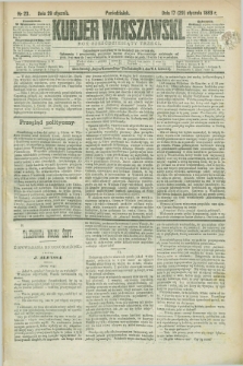 Kurjer Warszawski. R.63, nr 23 (29 stycznia 1883)