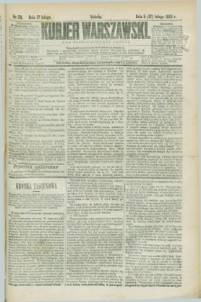 Kurjer Warszawski. R.63, nr 39 (17 lutego 1883)