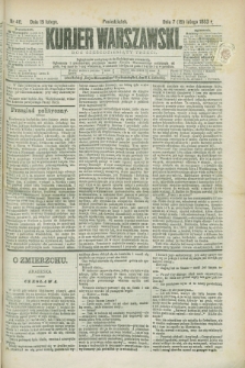 Kurjer Warszawski. R.63, nr 40 (19 lutego 1883)