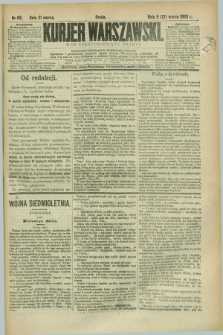 Kurjer Warszawski. R.63, nr 65 (21 marca 1883)