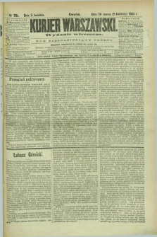 Kurjer Warszawski. R.63, nr 78b (5 kwietnia 1883) - wydanie wieczorne