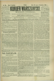 Kurjer Warszawski. R.63, nr 79b (6 kwietnia 1883) - wydanie wieczorne