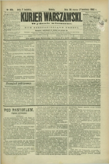 Kurjer Warszawski. R.63, nr 80b (7 kwietnia 1883) - wydanie wieczorne