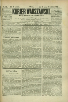 Kurjer Warszawski. R.63, nr 83b (10 kwietnia 1883) - wydanie wieczorne
