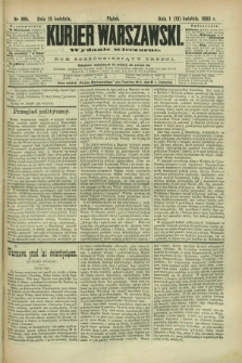 Kurjer Warszawski. R.63, nr 86b (13 kwietnia 1883) - wydanie wieczorne