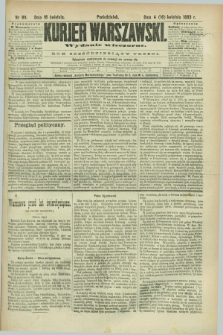 Kurjer Warszawski. R.63, nr 89b (16 kwietnia 1883) - wydanie wieczorne