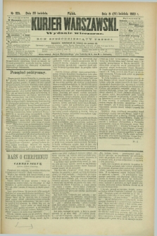 Kurjer Warszawski. R.63, nr 93b (20 kwietnia 1883) - wydanie wieczorne