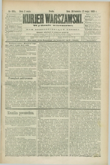 Kurjer Warszawski. R.63, nr 105b (2 maja 1883) - wydanie wieczorne