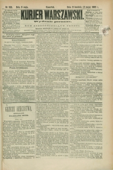 Kurjer Warszawski. R.63, nr 106a (3 maja 1883) - wydanie poranne