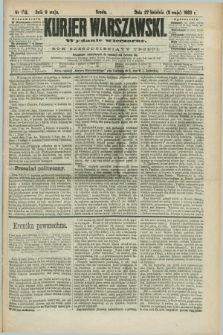 Kurjer Warszawski. R.63, nr 112b (9 maja 1883) - wydanie wieczorne