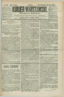Kurjer Warszawski. R.63, nr 113a (10 maja 1883) - wydanie poranne