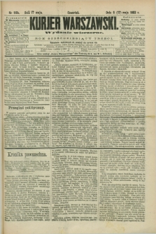 Kurjer Warszawski. R.63, nr 118b (17 maja 1883) - wydanie wieczorne