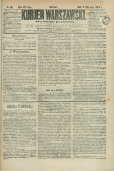Kurjer Warszawski. R.63, nr 121a (20 maja 1883) - wydanie poranne
