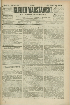 Kurjer Warszawski. R.63, nr 123b (22 maja 1883) - wydanie wieczorne