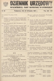 Dziennik Urzędowy Wojewódzkiej Rady Narodowej w Bydgoszczy. 1965, nr 22