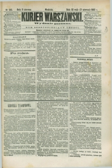 Kurjer Warszawski. R.63, nr 135a (3 czerwca 1883) - wydanie poranne