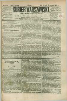 Kurjer Warszawski. R.63, nr 137a (5 czerwca 1883) - wydanie poranne