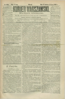 Kurjer Warszawski. R.63, nr 165b (3 lipca 1883) - wydanie wieczorne