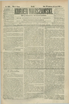 Kurjer Warszawski. R.63, nr 166b (4 lipca 1883) - wydanie wieczorne