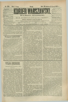 Kurjer Warszawski. R.63, nr 173b (11 lipca 1883) - wydanie wieczorne