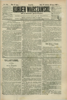 Kurjer Warszawski. R.63, nr 174a (12 lipca 1883) - wydanie poranne