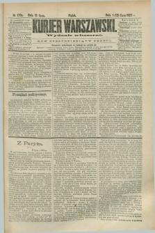 Kurjer Warszawski. R.63, nr 175b (13 lipca 1883) - wydanie wieczorne