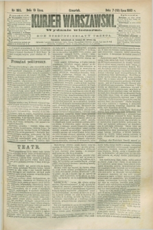 Kurjer Warszawski. R.63, nr 181b (19 lipca 1883) - wydanie wieczorne