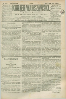 Kurjer Warszawski. R.63, nr 182a (20 lipca 1883) - wydanie poranne