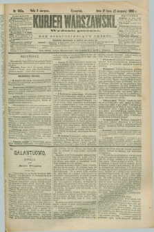 Kurjer Warszawski. R.63, nr 195a (2 sierpnia 1883) - wydanie poranne