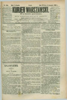 Kurjer Warszawski. R.63, nr 196a (3 sierpnia 1883) - wydanie poranne